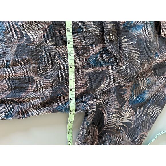 Tommy Bahama mens button down shirt size L blue palm tree print short sleeve - Picture 5 of 6
